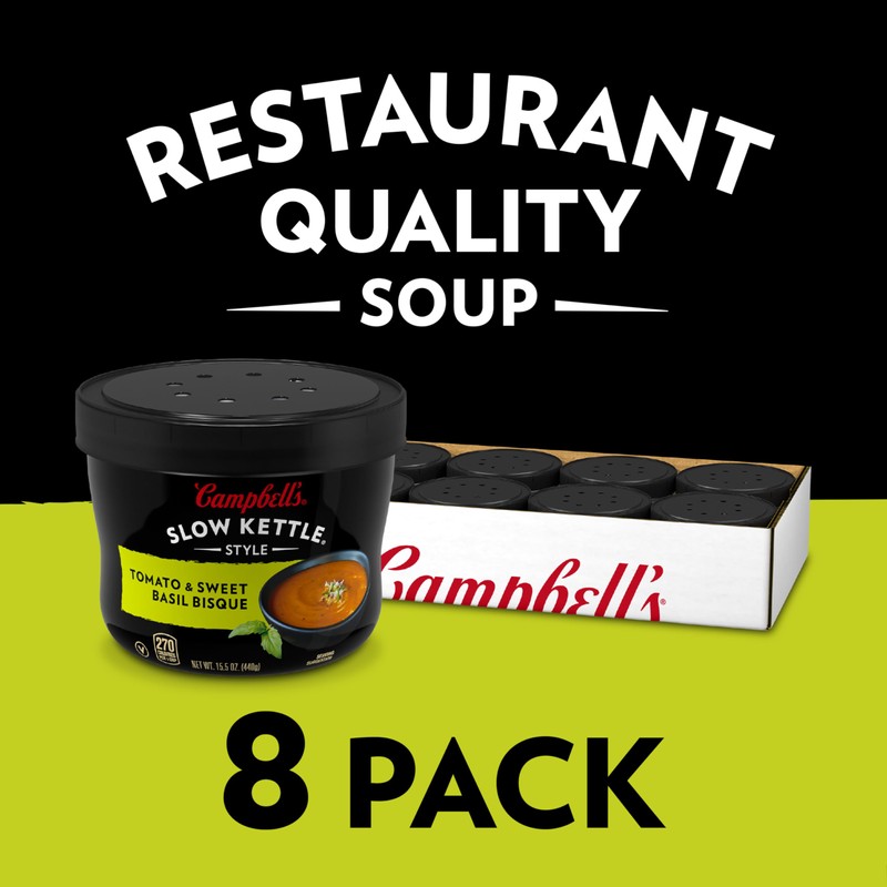 Campbell's Slow Kettle Style Tomato & Sweet Basil Bisque, 15.5