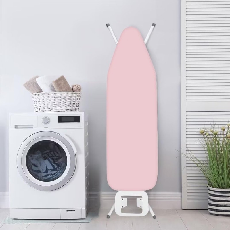 Qznuberone Pink Ironing Board Cover and Pad with Elastic Edge