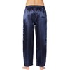 Intimo Men's Classic Satin Pajama Sleep Pants, Blue, Large