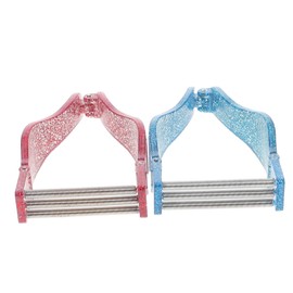 PACKOVE 2pcs Manual Face Hair Remover Spring Epilator for Eyebrow Lip and Facial Hair Removal Portable Threading Beauty Tool in Vibrant