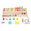 Tablero Logaritmos 3 en 1 Montessori Madera JSXing Juego Educativo