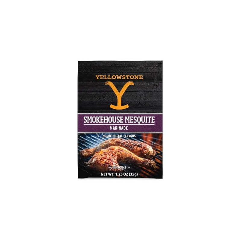 Yellowstone Smokehouse Mesquite Marinade, 1.25 Ounce (Pack of 12)