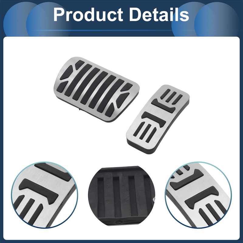 PARSLUCK 2 Pcs Automatic Foot Pedal Pads Foot Accelerator Pedal