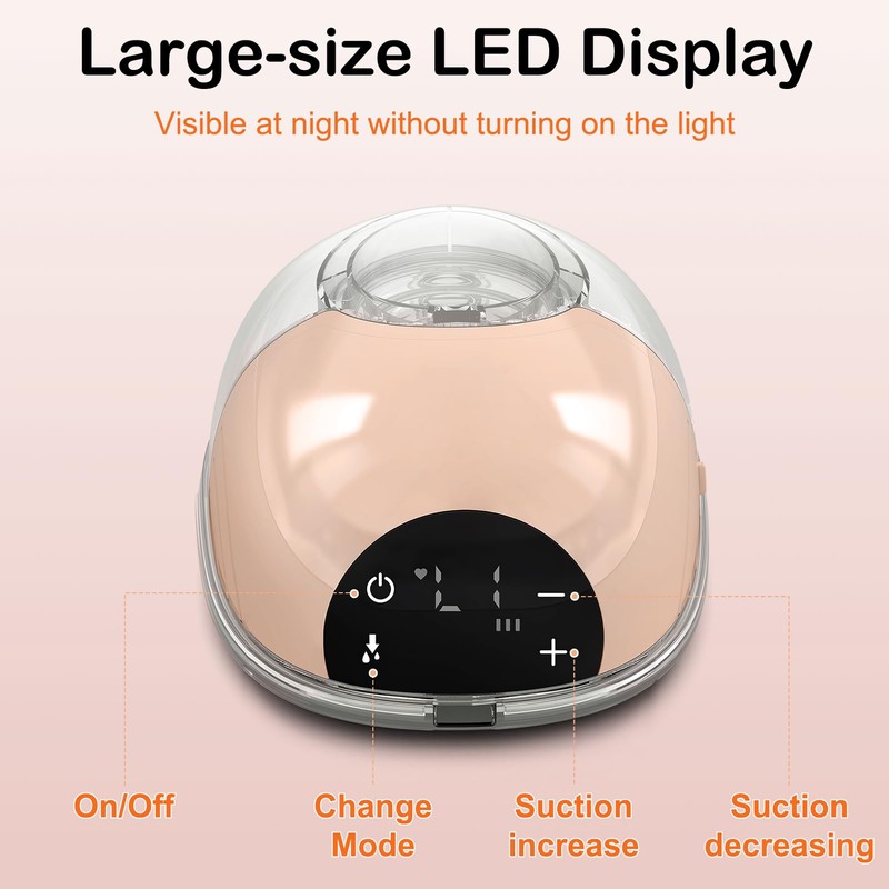 Electric Breast Pump, 4 Modes and 12 Levels, Handsfree Breast