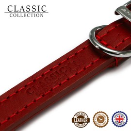 Ancol Heritage Leather Collar Red 35-43 cm size 4
