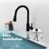 GIMILI Black Kitchen Faucet with Pull Down Sprayer Single Hole