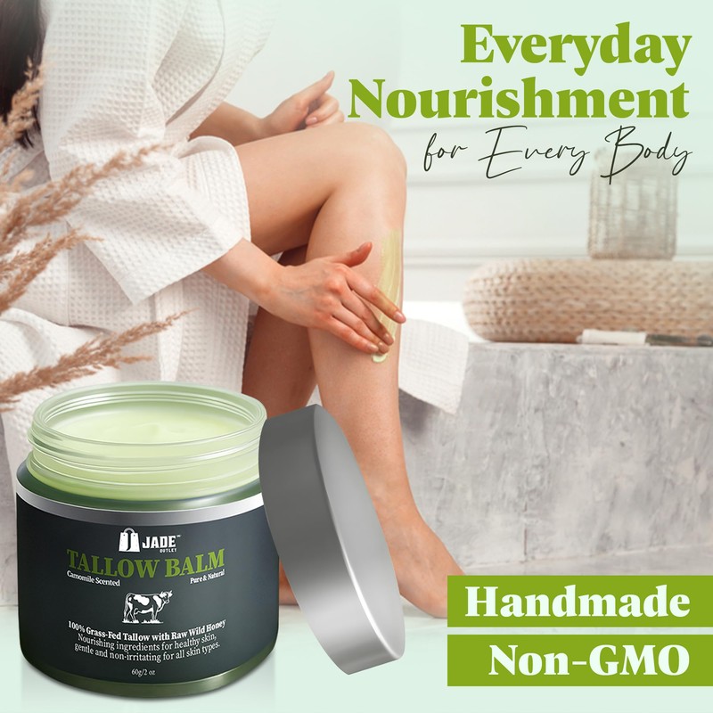 Jade Outlet Inc Chamomile Tallow Balm | Nourishing Moisturizer for
