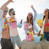 15 Set 33.8 Ounce Large Beach Drink Buckets with Shovels