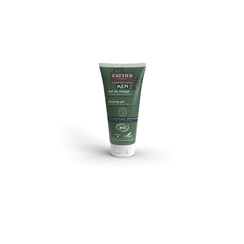 Cattier Men Organic Shaving Gel for Men - 150ml