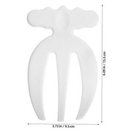 VOSAREA Salad Tongs 2pcs Salad Hands Plastic Salad Serving Hands Salad Tongs for Serving Salad Serving Utensils Salad Salad Servers Salad Claws Salad Picker Salad Spoons White