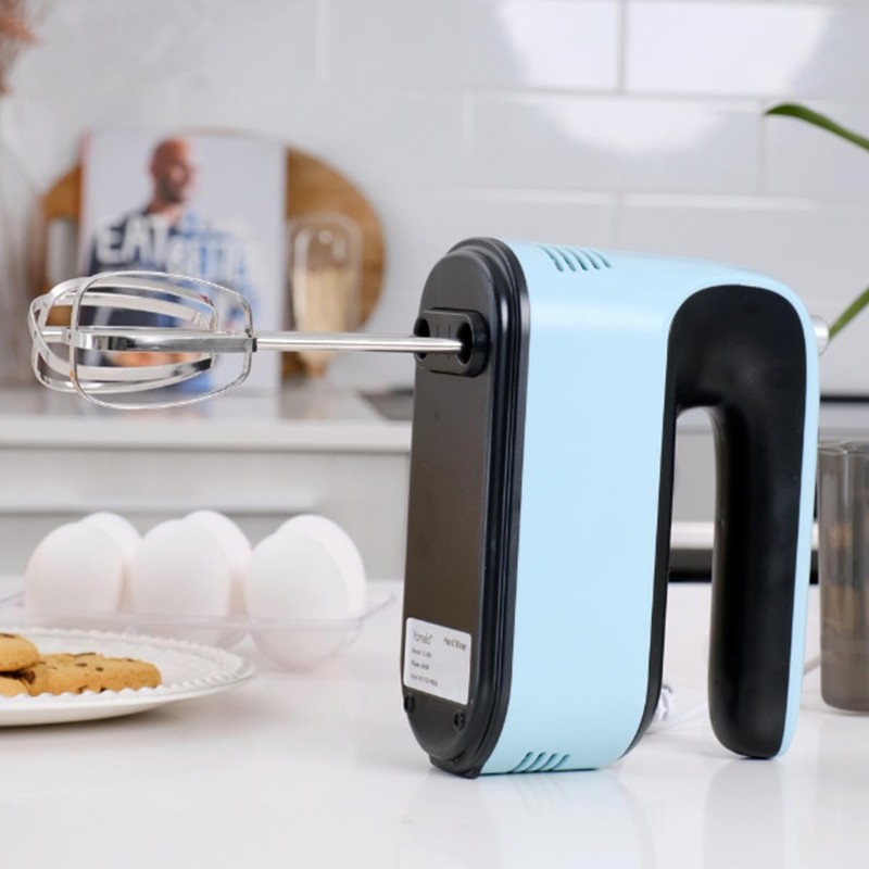 Yomelo 9-Speed Digital Hand Mixer Electric, 400W Powerful DC Motor,