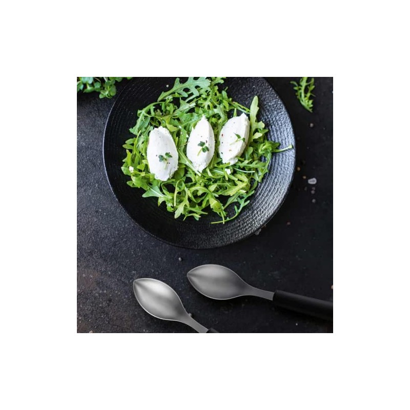 triangle Large Quenelle Spoon, Carded - Stainless Steel - Creates