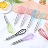 24 Pcs 8 Inch Whisks Bulk for Cooking, Silicone Whisks