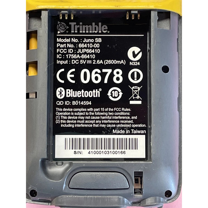 TRIMBLE JUNO SB GPS MAPPING DATA COLLECTOR 66410-00 FOR PARTS/AS
