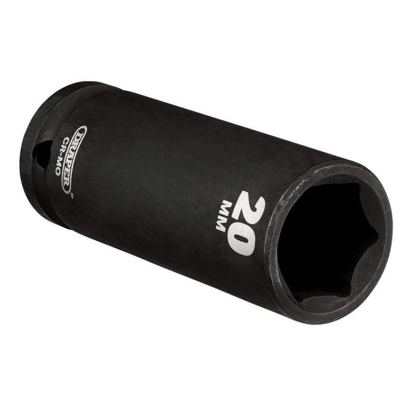 Draper Hi-TORQ® Deep Impact Socket, 1/2" Sq. Dr., 20mm -