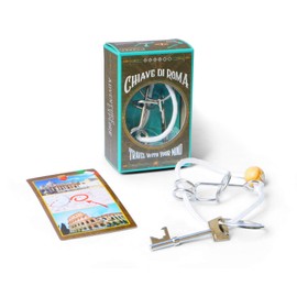 Logica Spiele Art Key of Rome Metal Puzzle - Difficulty 4/6 Extreme - Cast Puzzle - Travel Series