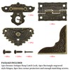 Antique Engraved Decorative Hasp Latch Hasp Hinges and Box Corner