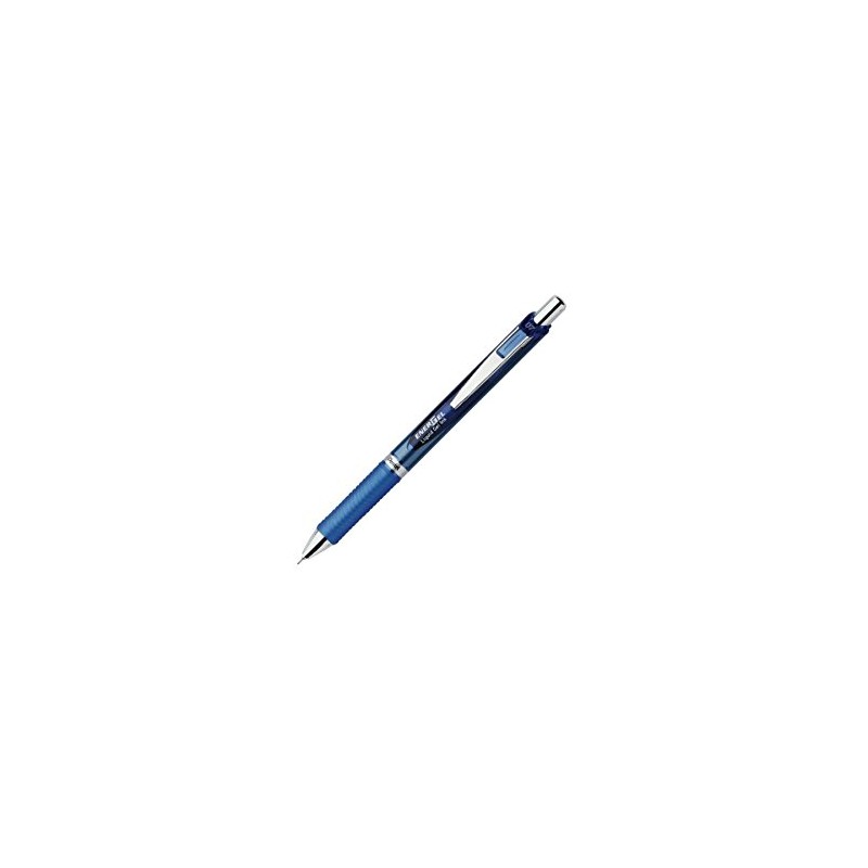 Pentel Gel Pen, Retractable/Refillable, Needle Tip, 0.7mm, Blue (PENBLN77C)