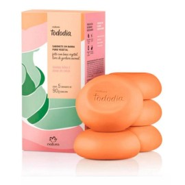 Natura Jabones En Barra Mango Rosa Y Agua De Coco Natura 90g X5