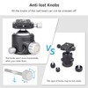 52mm Low Profile Ball Head Tripod Mount Ball Head ARTCISE