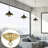 IMIKEYA Ceiling Canopy Vintage, Brass Chandelier Canopy Ceiling with Hooks,