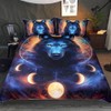 3pcs/set 3D Print Dream Catcher Moon Pattern Duvet Cover Pillow