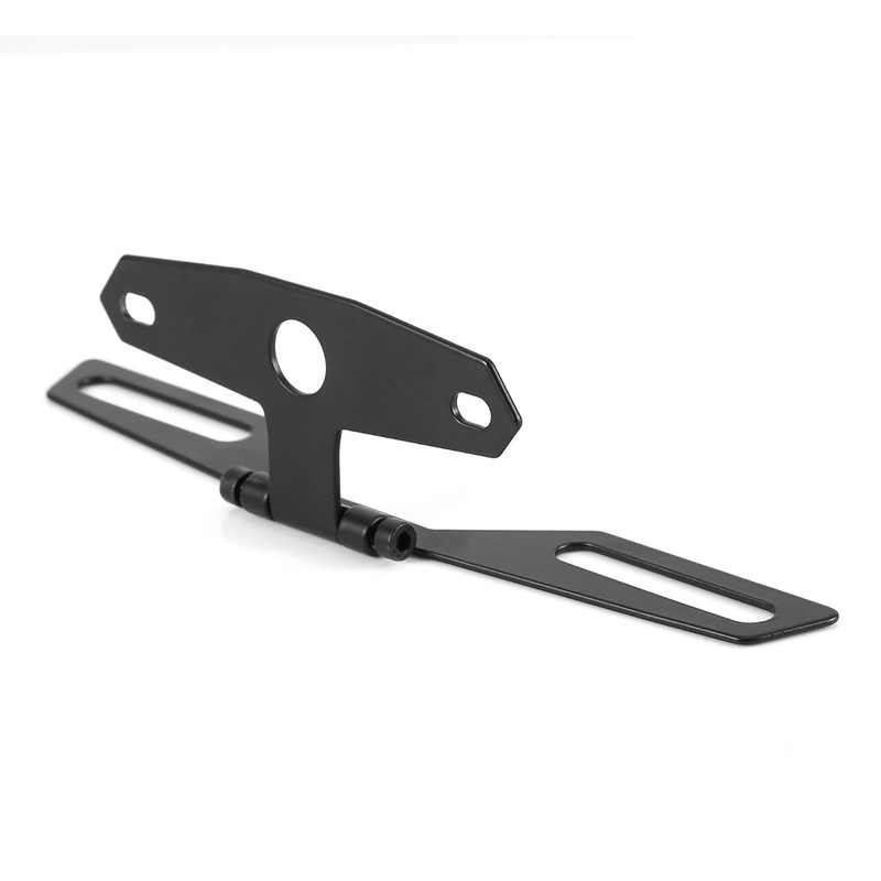 Folding License Plate Holder Rear Bracket Mount ATV Motorcycle,Taillights