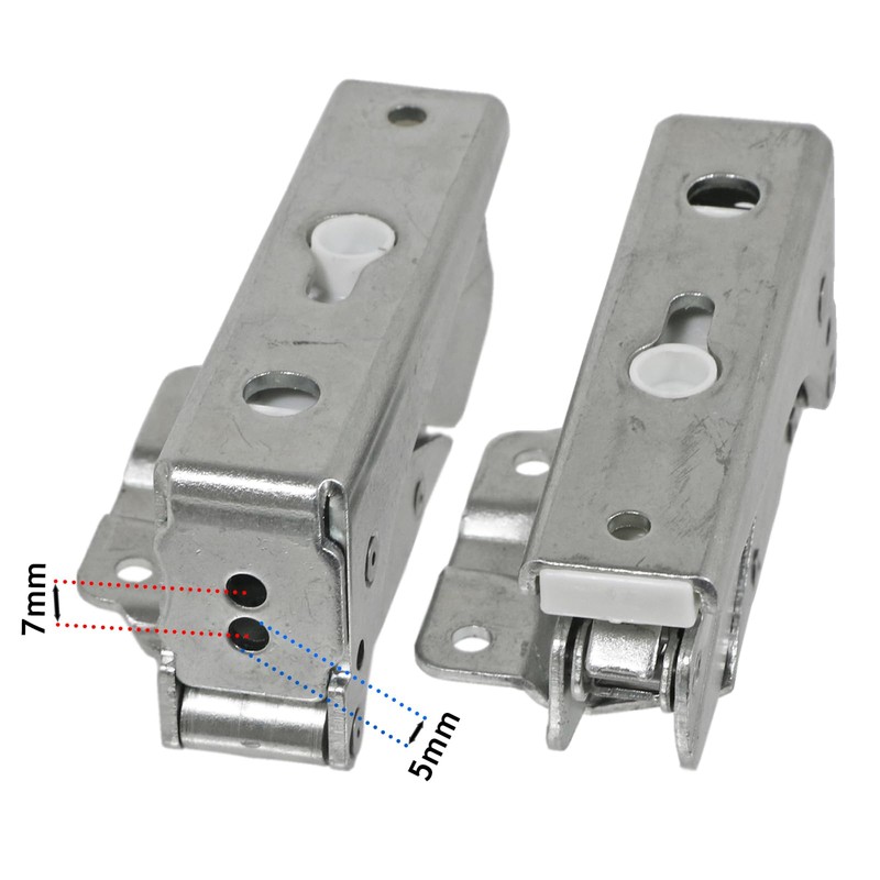 SPARES2GO Integrated Upper & Lower Door Hinge Kit Compatible with