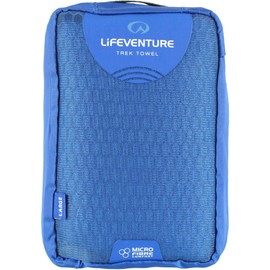 Lifeventure MicroFibre Travel Towel — Compact, Lightweight Quick-Dry Sports & Beach Towel, Sand-Free Design, Large, Blue