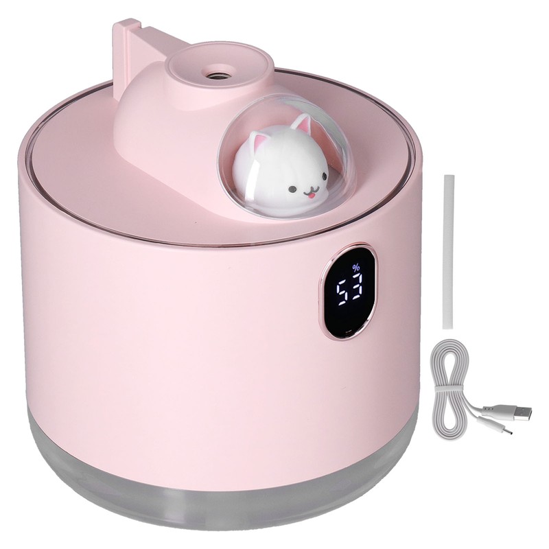500ml Large Capacity Humidifier Spacecraft Night Light USB Charging Car