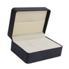 SHERCHPRY Black Cufflink Box Tie Bar Case Tie Clip Storage