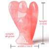 SAHOOTTIE 2" Rose Quartz Crystal Angel Guardian Angel Gifts for