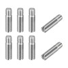 sourcing map 8Pcs M3 x 12mm Slotted Cylindrical Pin 304