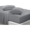 Goldstar Grey Super King Flat Sheet Soft Microfibre Easy Care