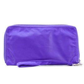Big Skinny Women's Panther Clutch Slim Wallet, Holds Up to 40 Cards, Purple
