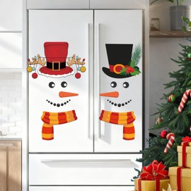 28 Pcs Snowman Garage Door Magnets, Christmas Snowman Refrigerator Magnet, Magnetic Christmas Garage Door Decorations for Winter Xmas Parties, Family Gatherings