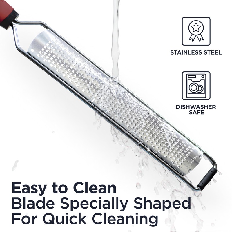 Deiss PRO Lemon Zester & Heavy Duty Cheese Grater &