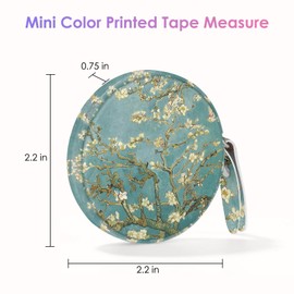 Gerkia Tape Measure Body Measuring Tape ，Colour Printed Small Retractable Soft Tape Measure for Sewing Cloth Fabric Body Measurements，Leather Mini Body Tape Measure