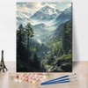 Paint by Numbers Kit for Adults Forest, Mountain Landscape Paint