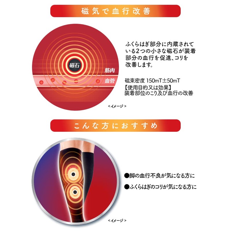 メディキュット 着圧ソックス マグネフロー コットンインソックス L-LL