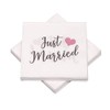20 Napkins 'Just Married' 33 x 33 cm – Taupe