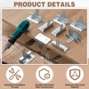Shimeyao 100 Pack 1/2 Inch Cornerback Drywall Fastener Clip Drywall
