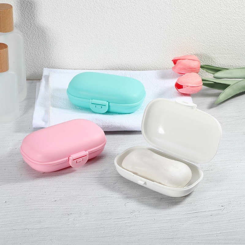 VOCOSTE Soap Dish, Soap Case, Soap Holder, For Travel, Camping,