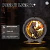 WOODBESTS Wooden Puzzles 3D Nightlight (Silver Dragon) DIY Crafts for