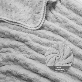 Tcbelosion Bath Towel Large,55 x 27 Inches, Ultra Soft and Breathable Bathroom Towel, Lint-Free, Quick Dry,Skin-Friendly and Lightweight, Perfect for Bathroom, Shower, Gym and Beach, Grey