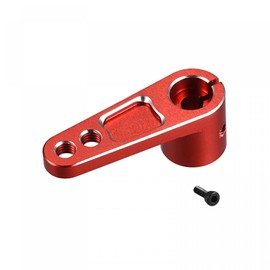 sourcing map Aluminum Alloy 25T Steering Servo Arm Horn Red for DIY RC Car/Boat/Airplane Boat Accessories