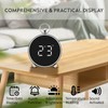 Bay Breeze Vintage Round Digital Clock for Bedroom, Home Alarm