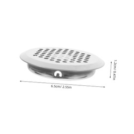 SHINEOFI 20pcs Round Stainless Steel Vent Covers Circular Air Louvers for Cabinets Doors Soffit Vents Precision Honeycomb Design for Efficient Airflow and Dust Prevention for Home Office