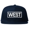West Box Logo Snapback Hat Cap Navy Blue