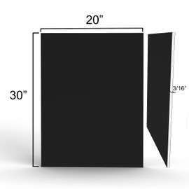 Foam Board, 10 Pack Foam Board 20x30, Black Foam Board, Presentation Foam Board, Acid Free Mounting Board, Foam Core